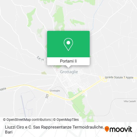 Mappa Liuzzi Ciro e C. Sas Rappresentanze Termoidrauliche