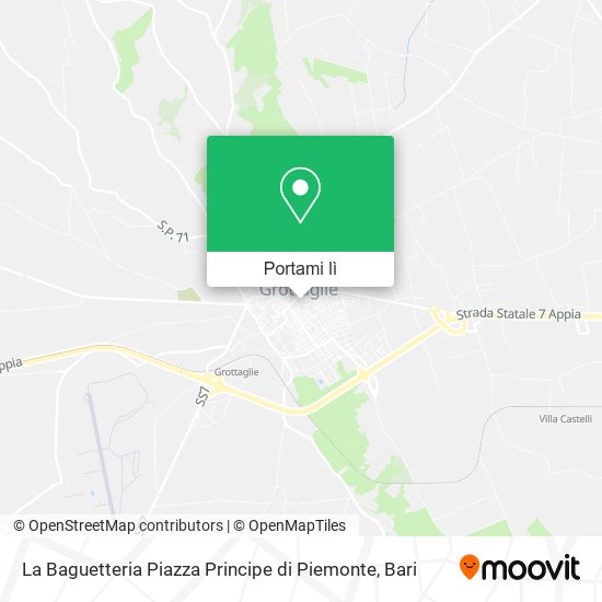 Mappa La Baguetteria Piazza Principe di Piemonte