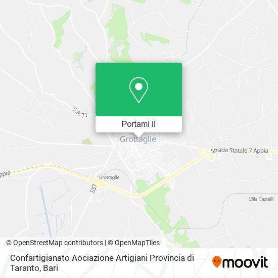 Mappa Confartigianato Aociazione Artigiani Provincia di Taranto