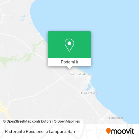 Mappa Ristorante Pensione la Lampara