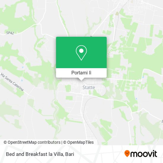 Mappa Bed and Breakfast la Villa