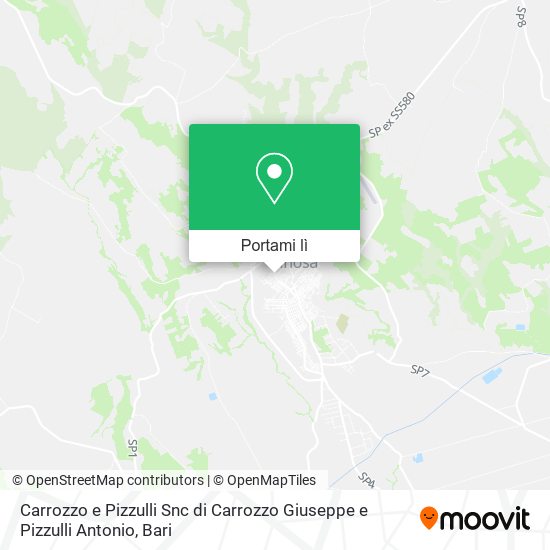 Mappa Carrozzo e Pizzulli Snc di Carrozzo Giuseppe e Pizzulli Antonio