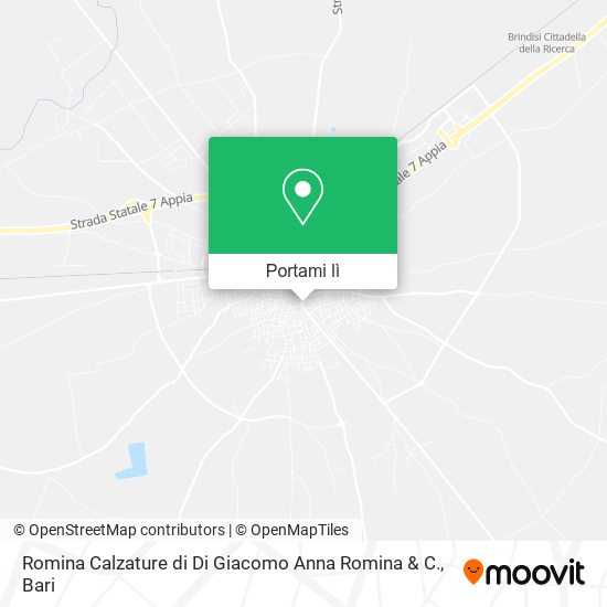 Mappa Romina Calzature di Di Giacomo Anna Romina & C.