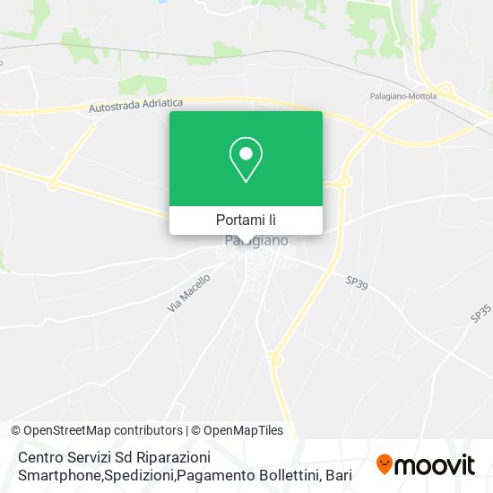 Mappa Centro Servizi Sd Riparazioni Smartphone,Spedizioni,Pagamento Bollettini
