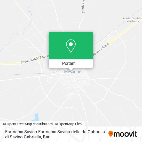 Mappa Farmacia Savino Farmacia Savino della da Gabriella di Savino Gabriella