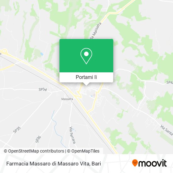 Mappa Farmacia Massaro di Massaro Vita