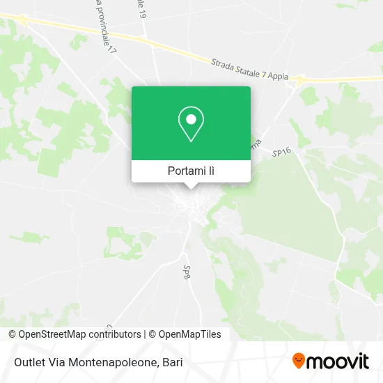 Mappa Outlet Via Montenapoleone