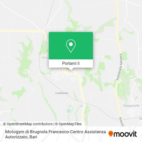 Mappa Motogym di Brugnola Francesco-Centro Assistenza Autorizzato