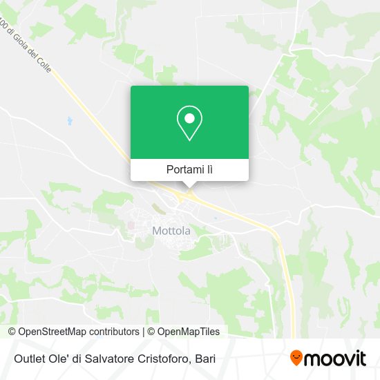 Mappa Outlet Ole' di Salvatore Cristoforo