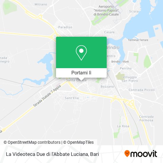 Mappa La Videoteca Due di l'Abbate Luciana