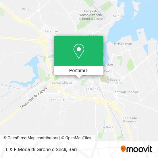 Mappa L & F Moda di Girone e Secli