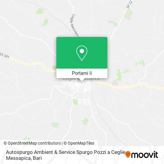 Mappa Autospurgo Ambient & Service Spurgo Pozzi a Ceglie Messapica