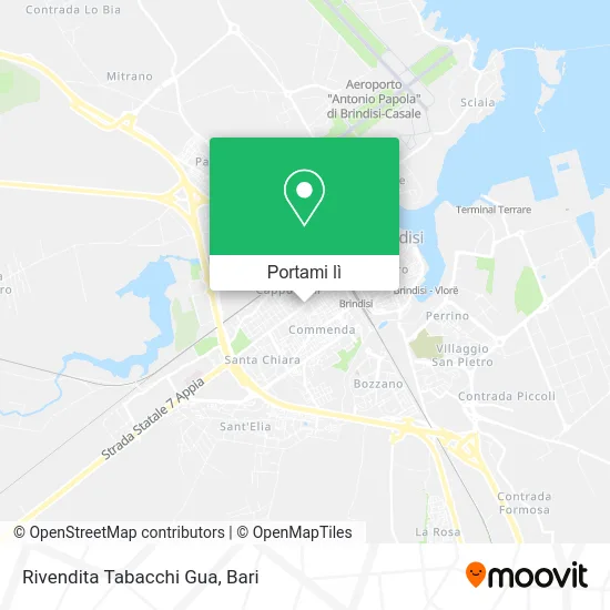 Mappa Rivendita Tabacchi Gua