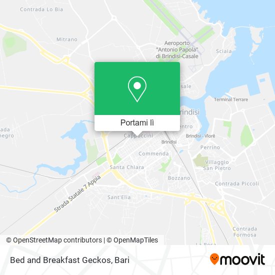 Mappa Bed and Breakfast Geckos