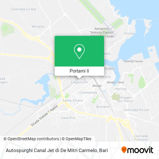 Mappa Autospurghi Canal Jet di De Mitri Carmelo