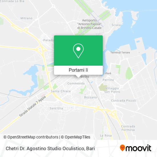 Mappa Chetri Dr. Agostino Studio Oculistico