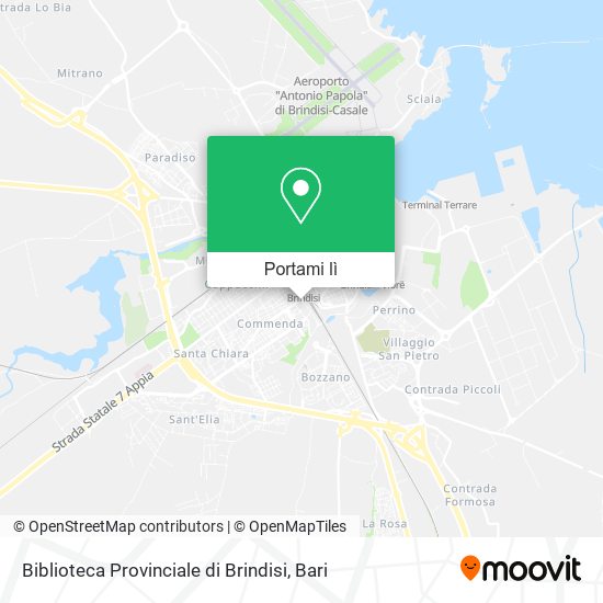 Mappa Biblioteca Provinciale di Brindisi