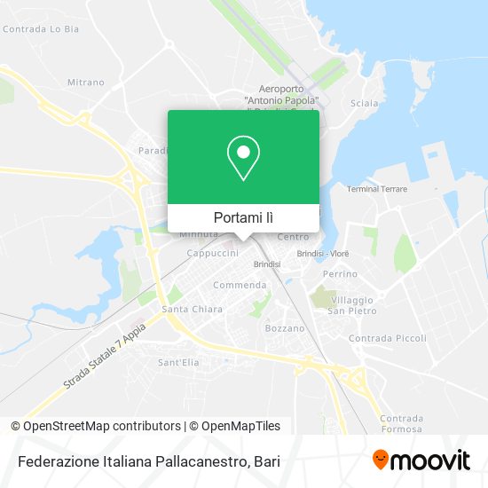 Mappa Federazione Italiana Pallacanestro