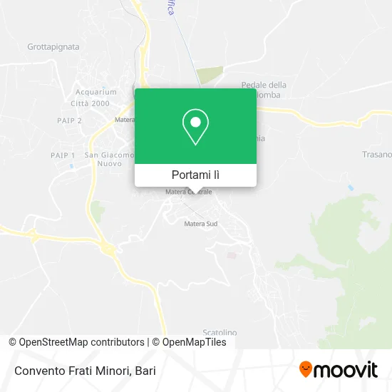 Mappa Convento Frati Minori