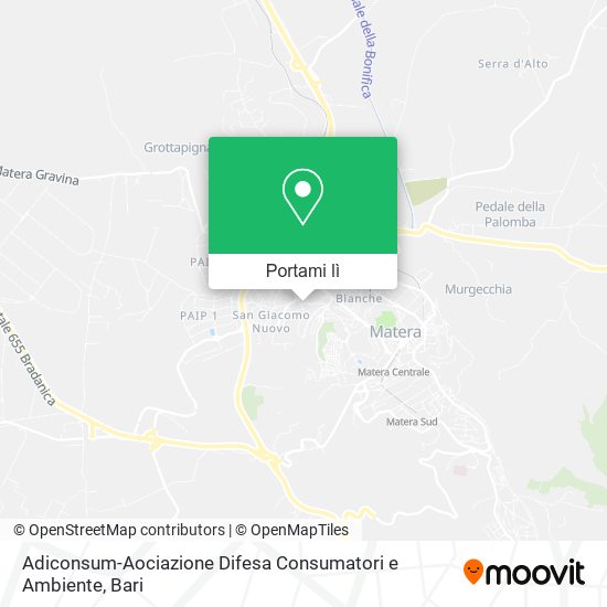 Mappa Adiconsum-Aociazione Difesa Consumatori e Ambiente