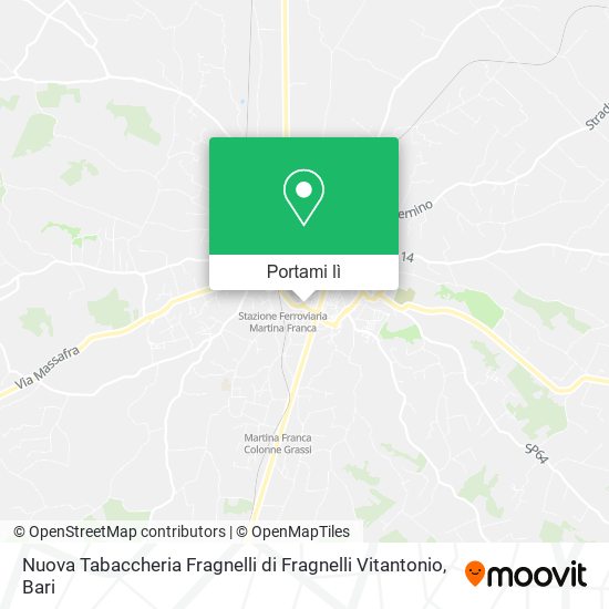 Mappa Nuova Tabaccheria Fragnelli di Fragnelli Vitantonio