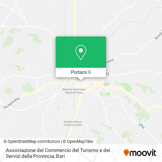 Mappa Associazione del Commercio del Turismo e dei Servizi della Provincia