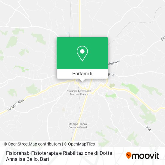 Mappa Fisiorehab-Fisioterapia e Riabilitazione di Dotta Annalisa Bello