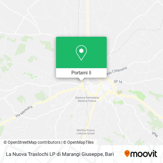 Mappa La Nuova Traslochi LP di Marangi Giuseppe