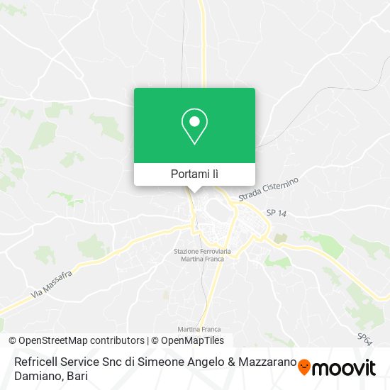 Mappa Refricell Service Snc di Simeone Angelo & Mazzarano Damiano