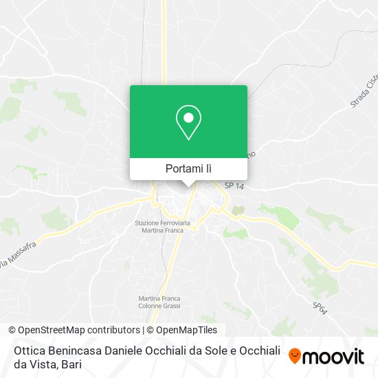Mappa Ottica Benincasa Daniele Occhiali da Sole e Occhiali da Vista