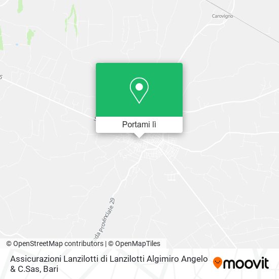 Mappa Assicurazioni Lanzilotti di Lanzilotti Algimiro Angelo & C.Sas