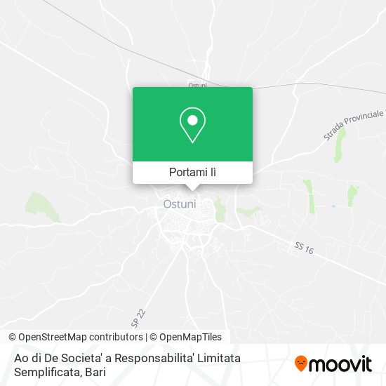 Mappa Ao di De Societa' a Responsabilita' Limitata Semplificata