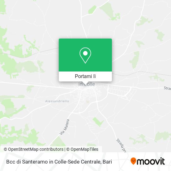 Mappa Bcc di Santeramo in Colle-Sede Centrale