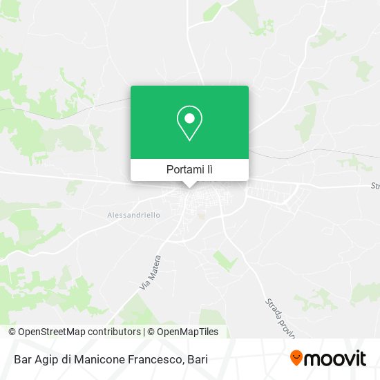 Mappa Bar Agip di Manicone Francesco
