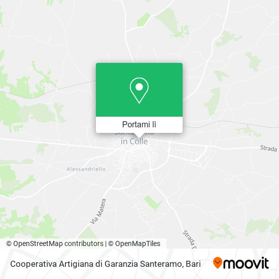 Mappa Cooperativa Artigiana di Garanzia Santeramo