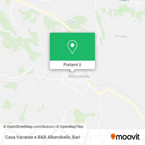 Mappa Casa Vacanze e B&B Alberobello