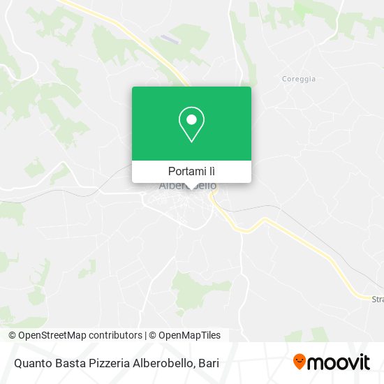 Mappa Quanto Basta Pizzeria Alberobello