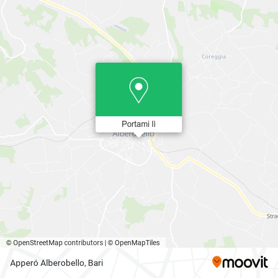 Mappa Apperó Alberobello