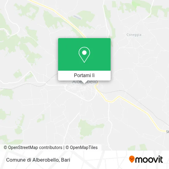 Mappa Comune di Alberobello