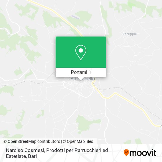 Mappa Narciso Cosmesi, Prodotti per Parrucchieri ed Estetiste
