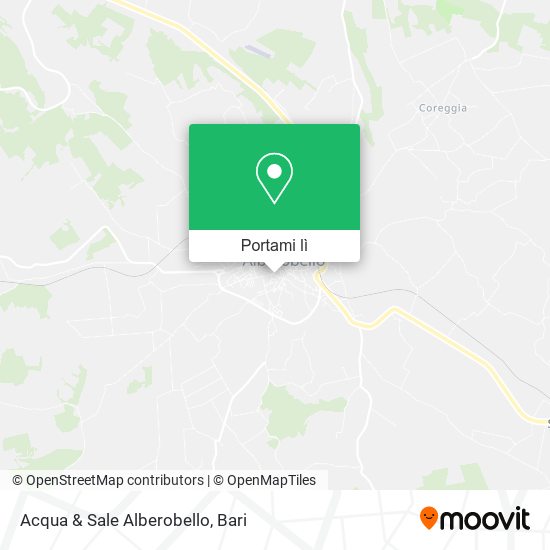 Mappa Acqua & Sale Alberobello
