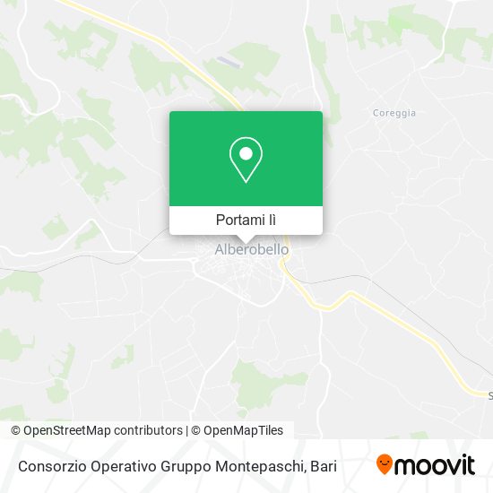 Mappa Consorzio Operativo Gruppo Montepaschi