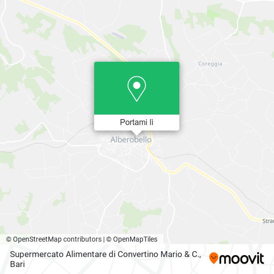 Mappa Supermercato Alimentare di Convertino Mario & C.