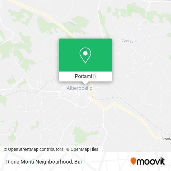 Mappa Rione Monti Neighbourhood