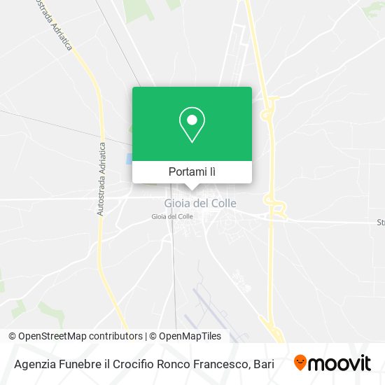 Mappa Agenzia Funebre il Crocifio Ronco Francesco