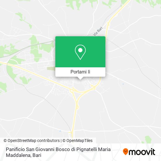 Mappa Panificio San Giovanni Bosco di Pignatelli Maria Maddalena