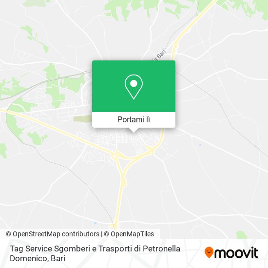 Mappa Tag Service Sgomberi e Trasporti di Petronella Domenico