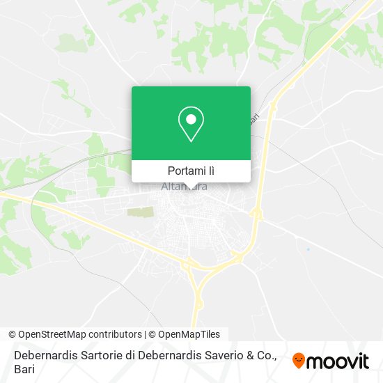 Mappa Debernardis Sartorie di Debernardis Saverio & Co.