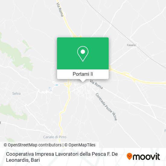 Mappa Cooperativa Impresa Lavoratori della Pesca F. De Leonardis