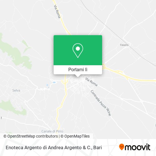 Mappa Enoteca Argento di Andrea Argento & C.
